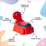 Pot bébé d'apprentissage de la propreté DINO