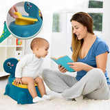 Pot bebe toilette - Dinosaure bleu - Siège d'apprentissage de la propreté pour bébé - Estherbebe - Esther