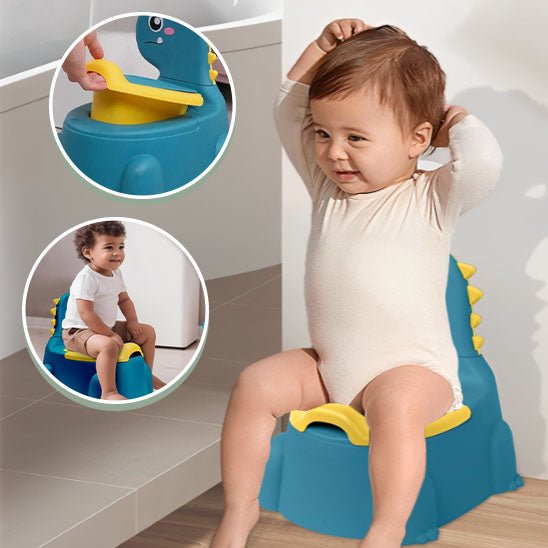 Baby Potty - Blue Dinosaur - Baby Potty Training Seat - Estherbebe
