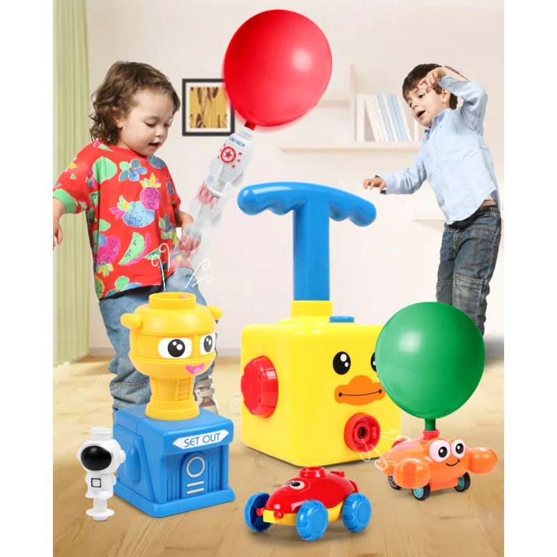 MagicBallon™ Jouet Voiture  & Astronaute Propulsée par Ballon Gonflable