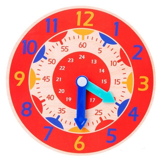 Horloge en Bois Montessori
