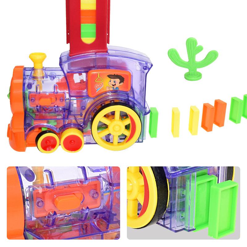 Train pour enfant pour poser les dominos