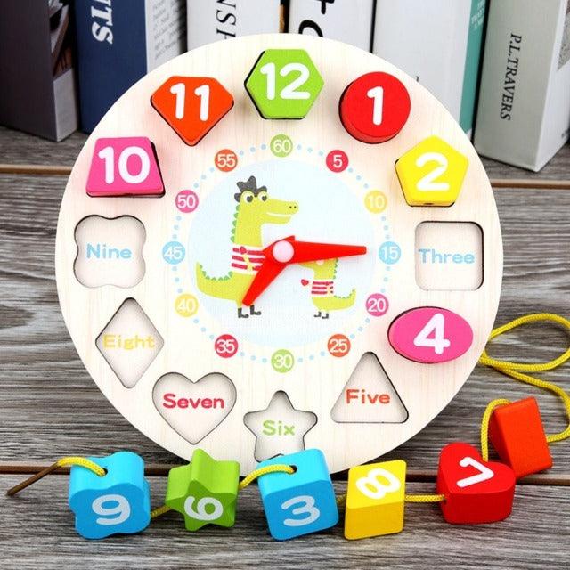 Horloge Puzzle montessori en Bois