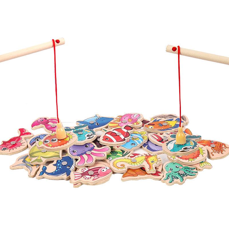 Gioco di Pesca Magnetico in Legno