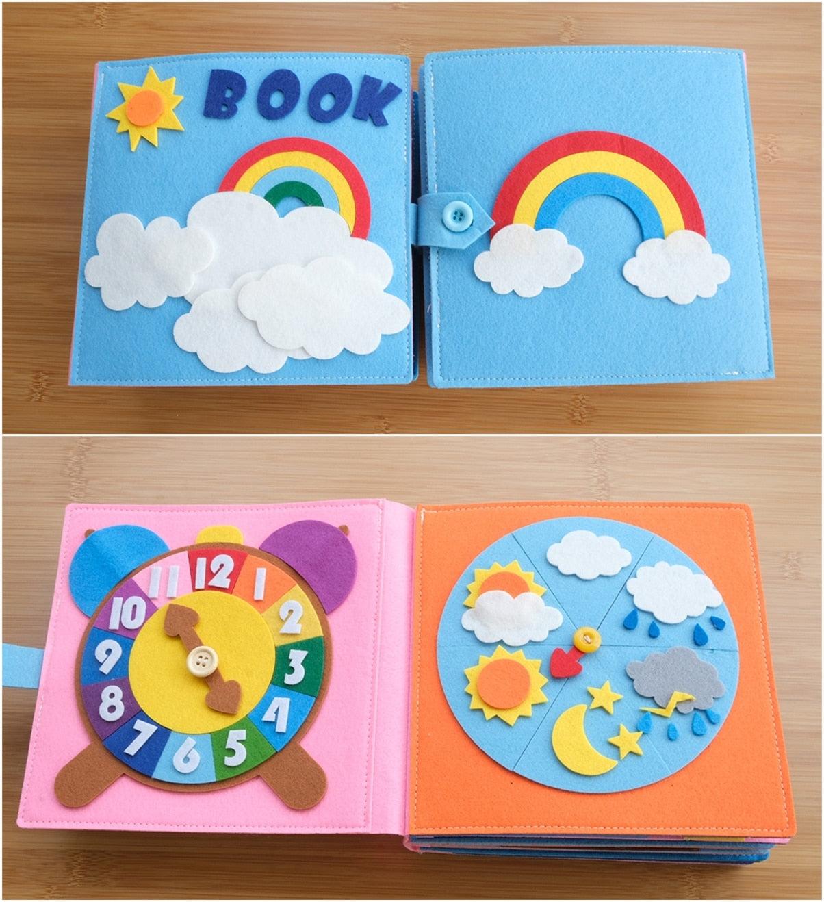 Livre Tissu Montessori Bébé