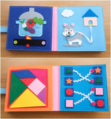 Livre Tissu Montessori Bébé