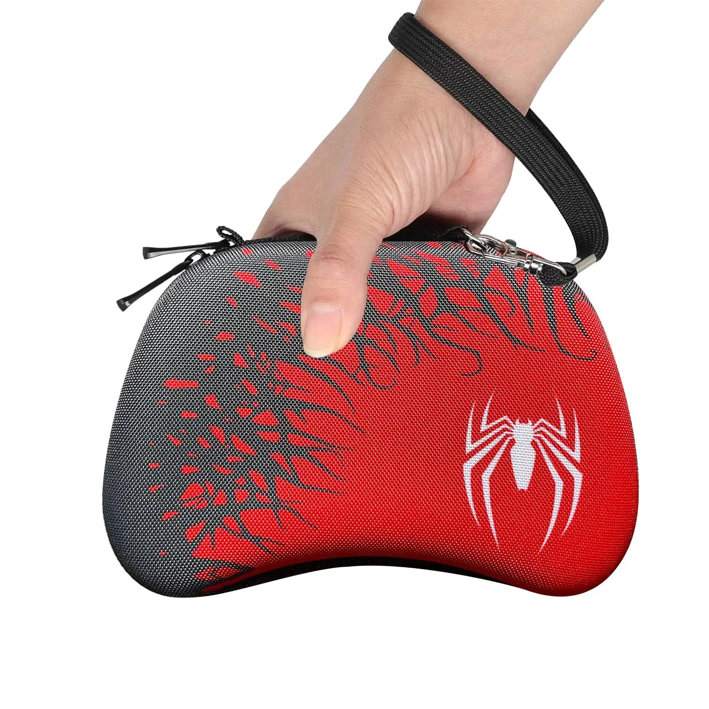 Étui de transport Spider-Man rouge et gris pour manettes Xbox au magasin de jouets