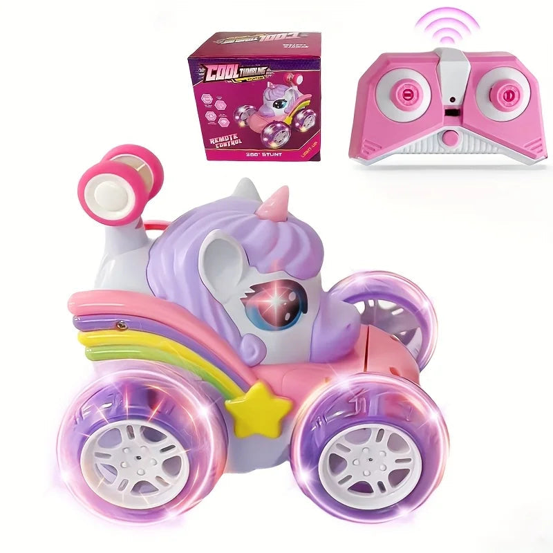 Voiture Télécommandée Licorne Lumineuse pour Enfants