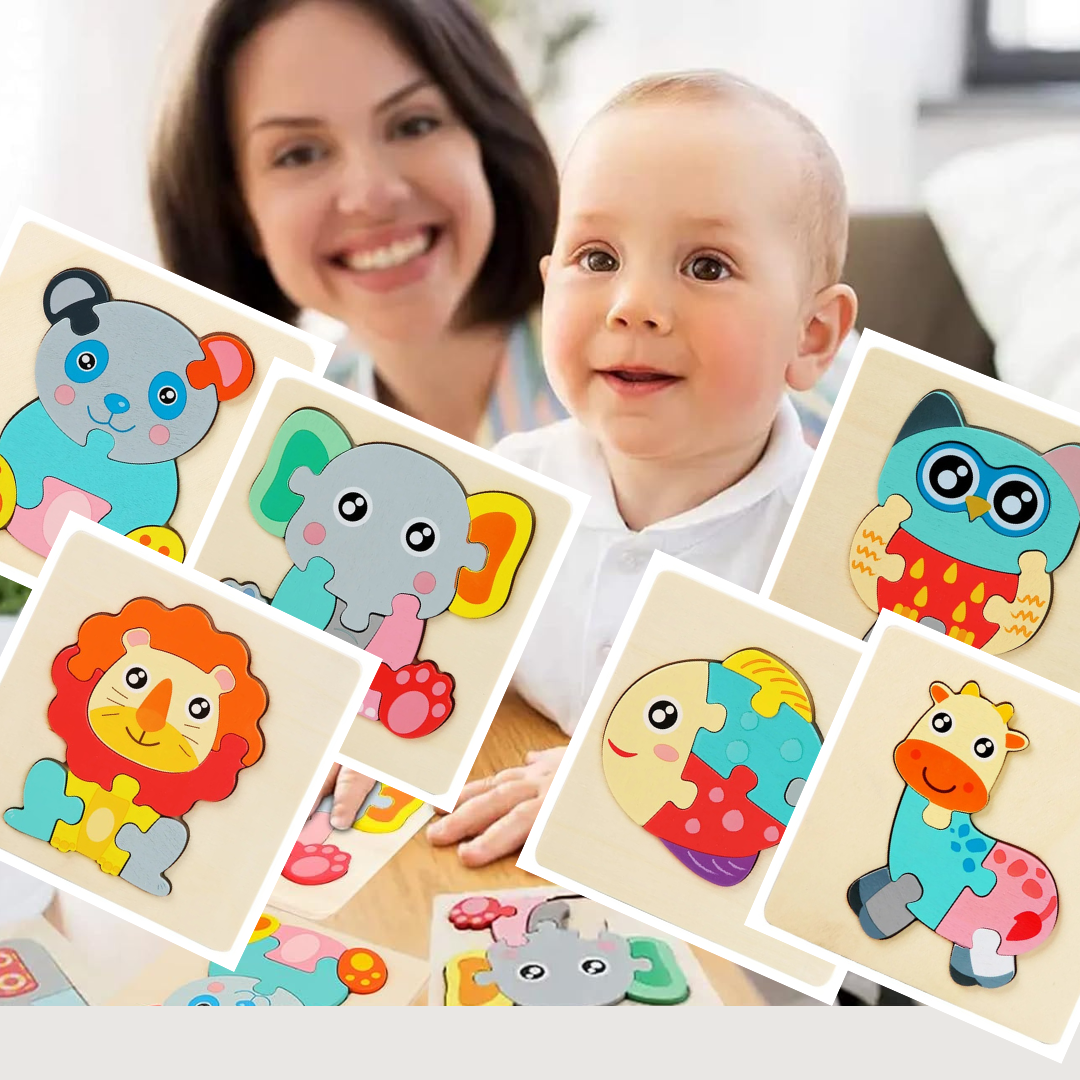 PUZZLE BEBÈ | Ludipuzzle™ Set di 6 puzzle: gli animali