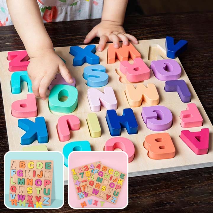Puzzle BEBE | Édulobois™ Lettres de l'alphabet