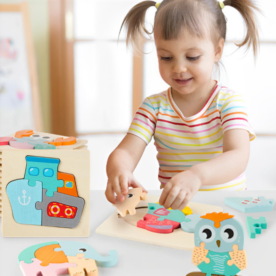 PUZZLE BAMBINO | Ludipuzzle™ Set di 6 puzzle: le macchine