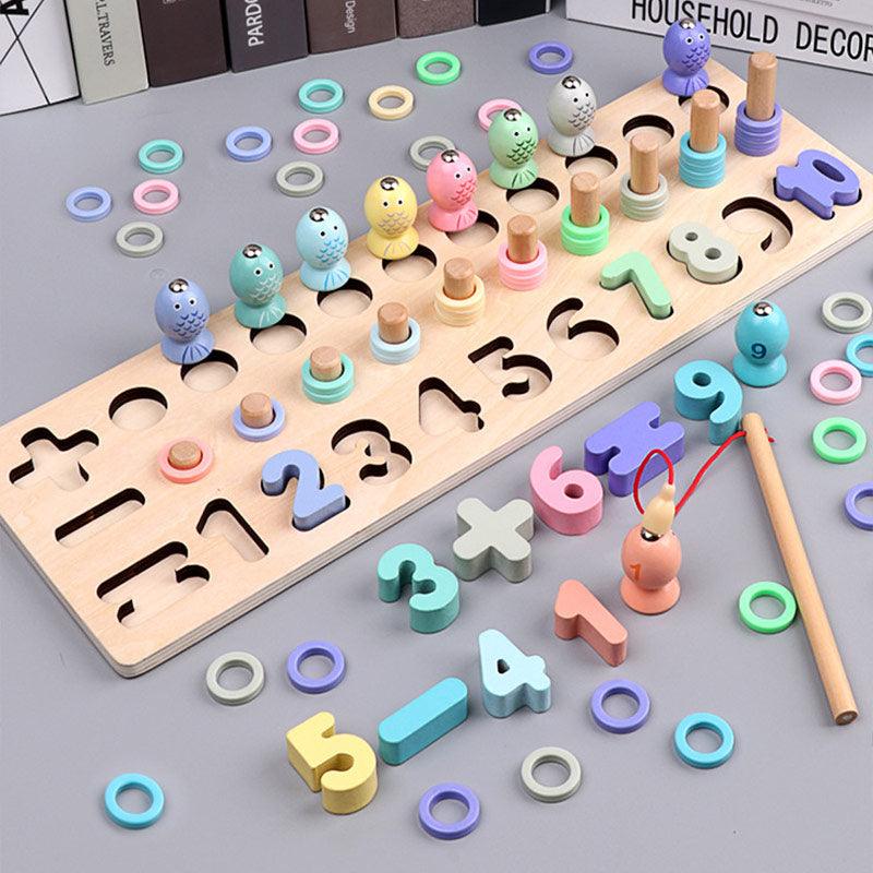 Puzzle éducatif en bois Montessori pour enfant