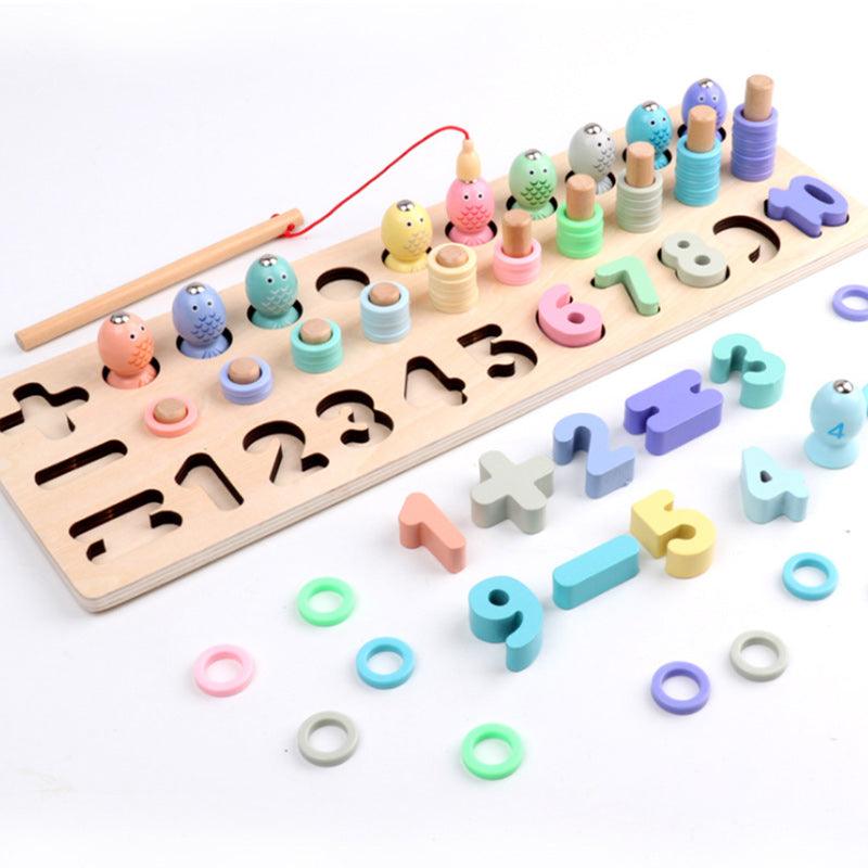 Puzzle éducatif en bois Montessori pour enfant