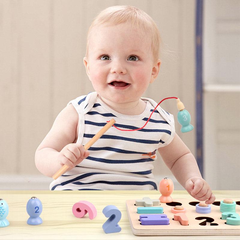 Puzzle éducatif en bois Montessori pour enfant