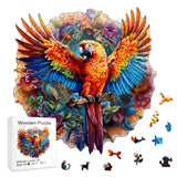 Wooden Animal Puzzle Parrot