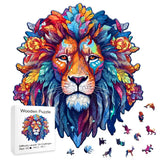 Wooden Animal Puzzle Lion Head