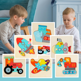 PUZZLE BAMBINO | Ludipuzzle™ Set di 6 puzzle: le macchine