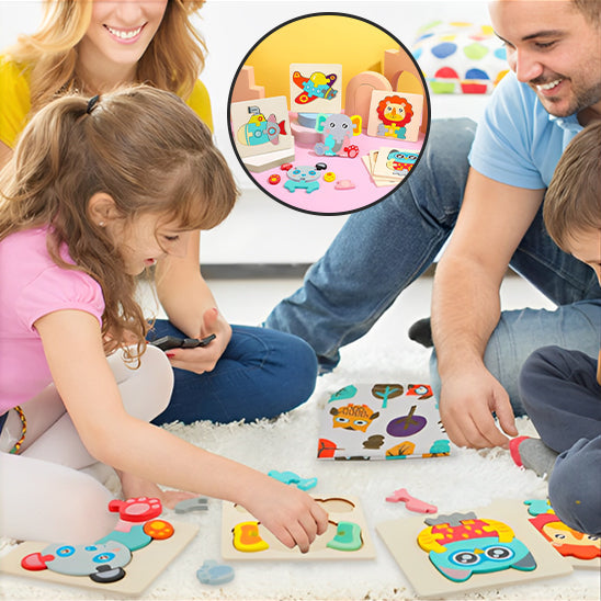 PUZZLE BEBÈ | Ludipuzzle™ Set di 6 puzzle: gli animali