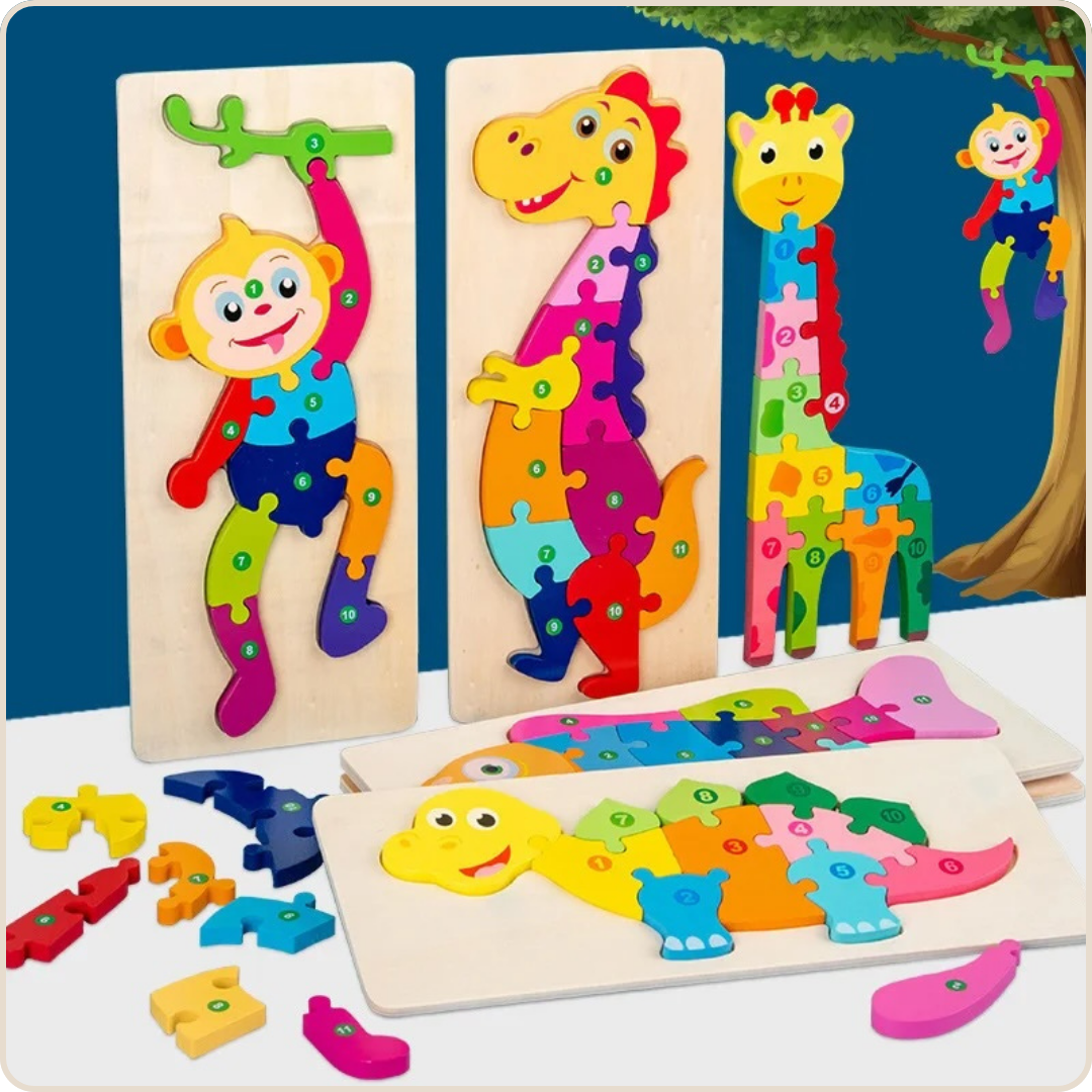 PUZZLE BEBE | Curiopuzzle™ casse-tête d'apprentisage