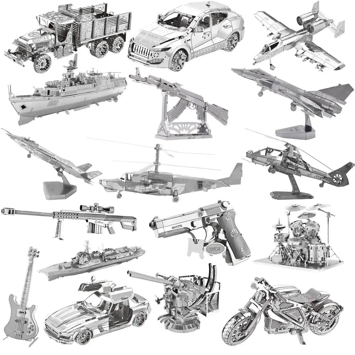 3D Metal Vehicle Puzzle