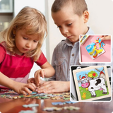 Puzzle Bois Bébé 11x11cm -  À LA FERME - 7 images au choix