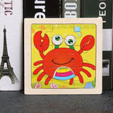 Puzzle Bois Bébé 11x11cm - À la Mer