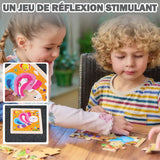 Puzzle Bois Bébé 11x11cm - Dans la Jungle