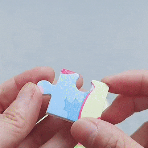 Puzzle Bois Bébé 11x11cm - Dans la Forêt