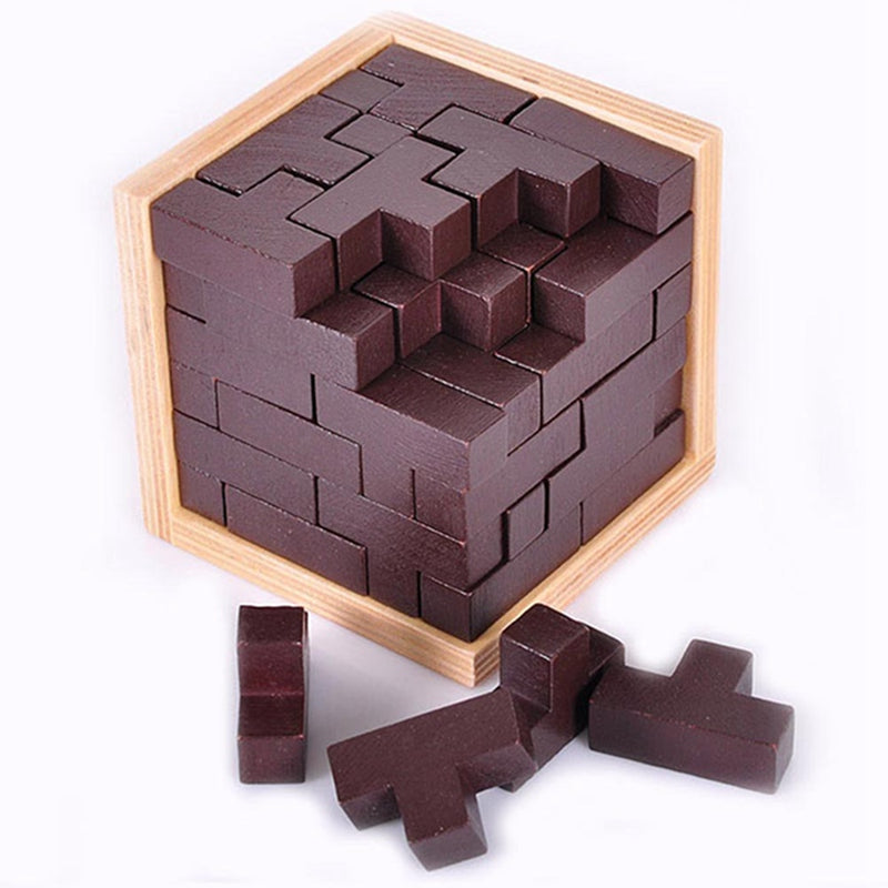 Casse-tête en Bois Le Cube dans le Cube