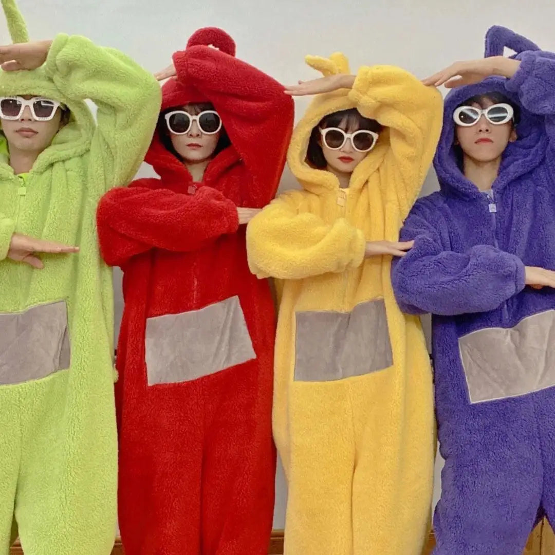 Unisex Adult Teletubbies Cosplay Onesie