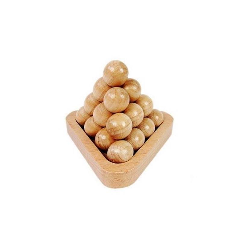 Casse-tête en Bois Pyramide de Boules