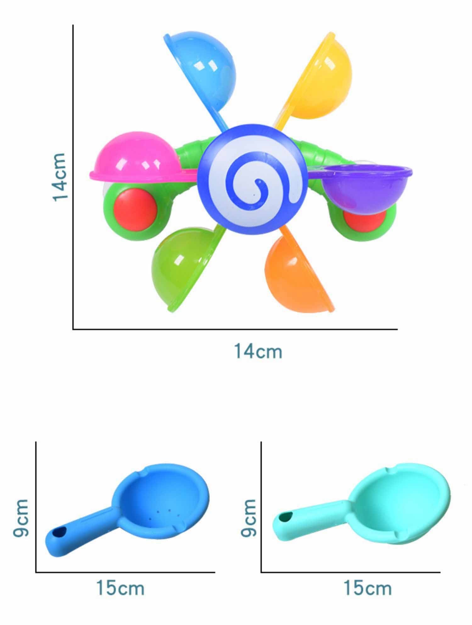 Rainbow Windmill Bath Toy (Water Play Set)