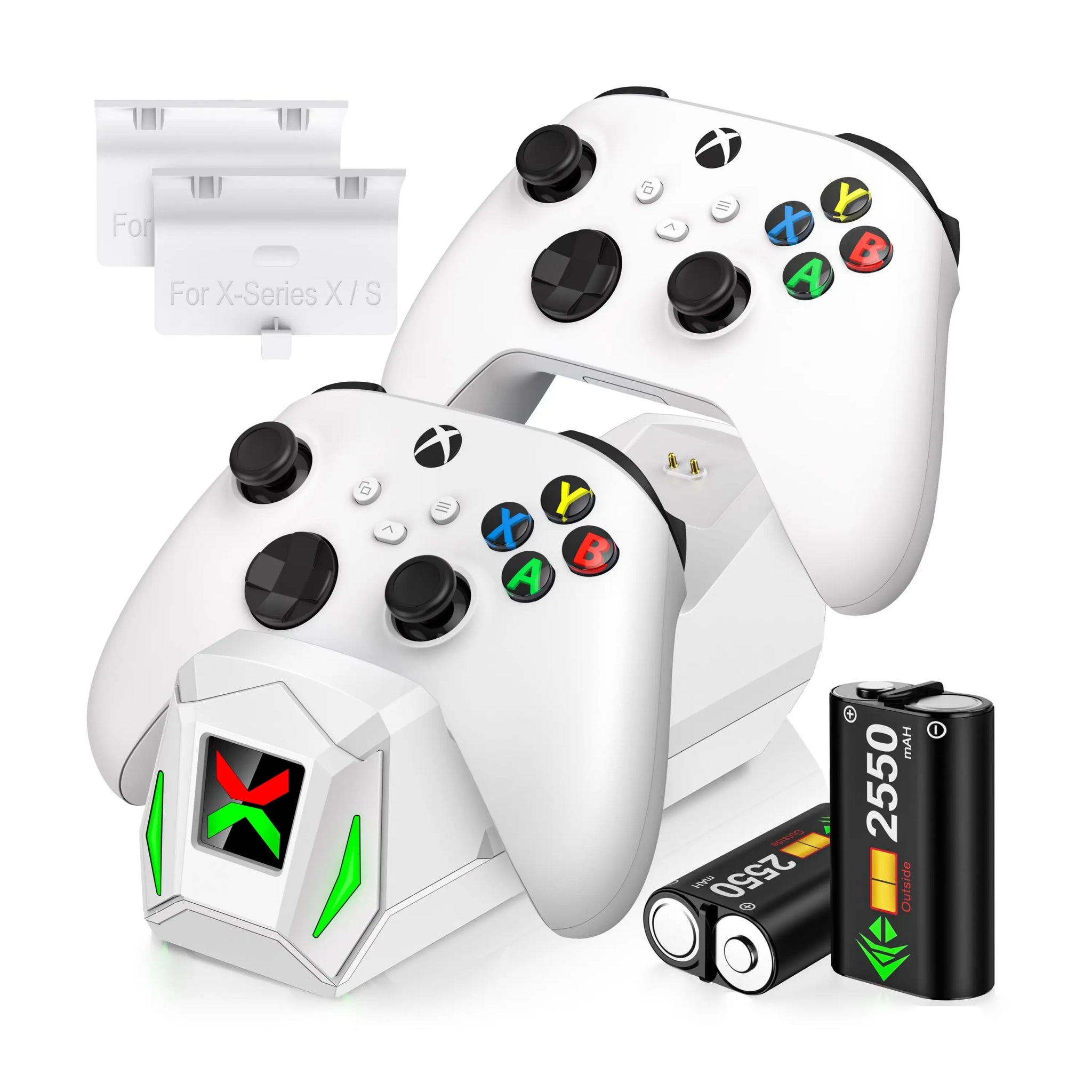 Controller charger and 2 rechargeable batteries