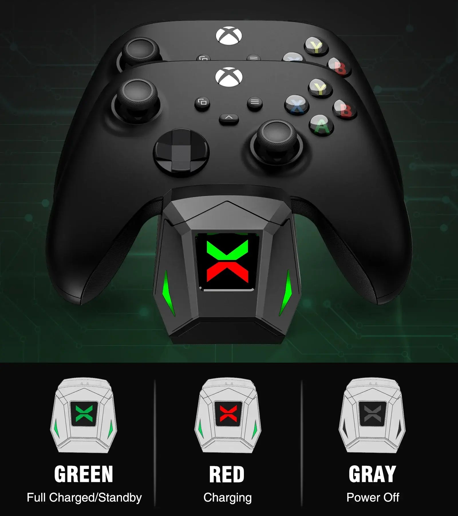 Controller charger and 2 rechargeable batteries