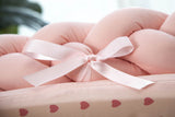 Braided Cot Bumper - Pink - Estherbebe