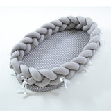 Braided Baby Bed Reducer – Grey – 90 x 50 cm