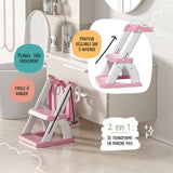 Réducteur de toilette DINO avec marche pliable