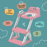Réducteur de toilette DINO avec marche pliable