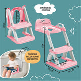 Réducteur de toilette DINO avec marche pliable