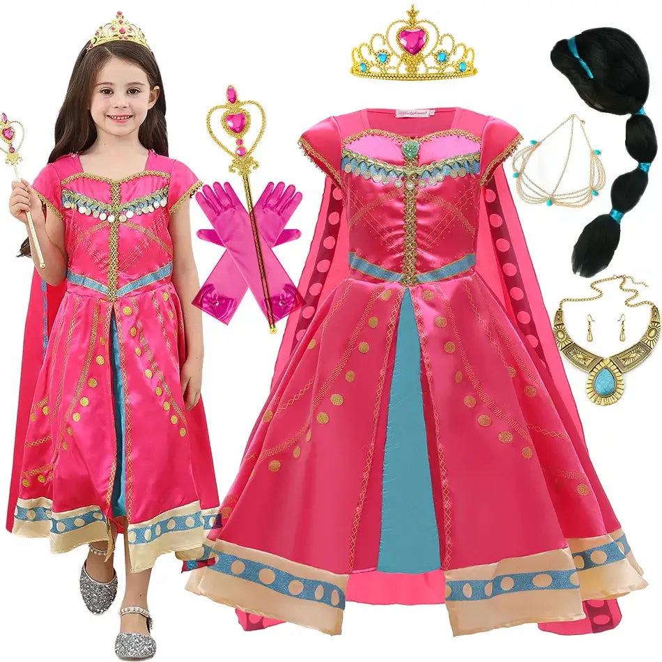 Robe Cosplay Fille Princesse Jasmine