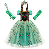 Frozen Queen Anna Cosplay Dress