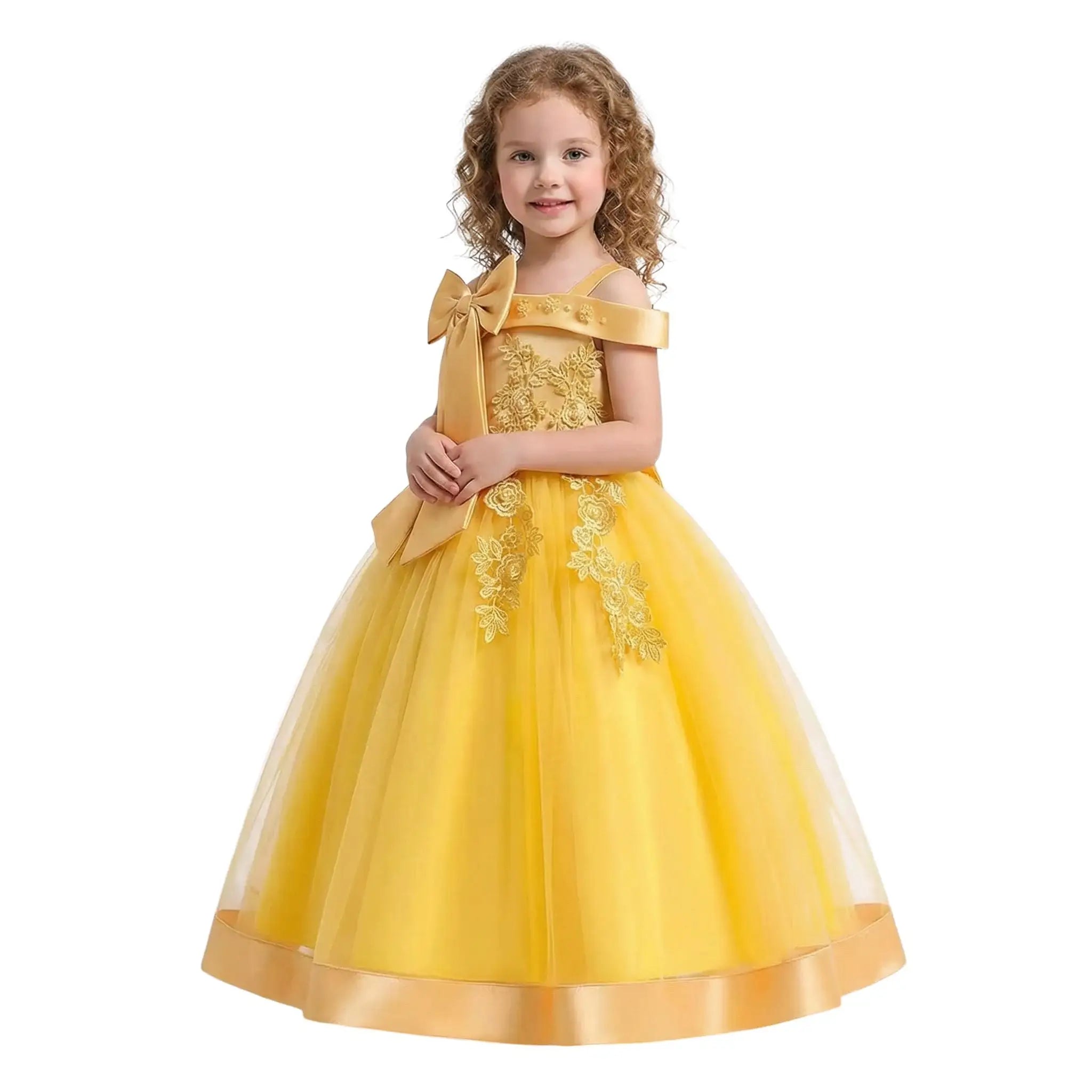 Girls' Embroidered Princess Dress