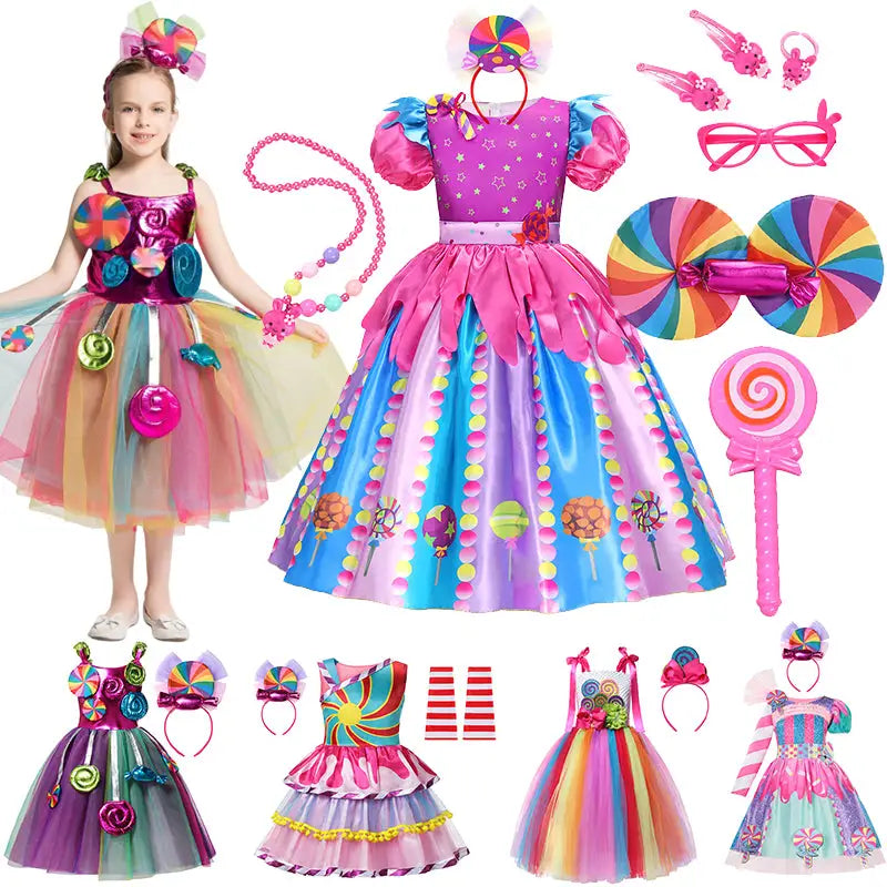Multicolor Princess Dress