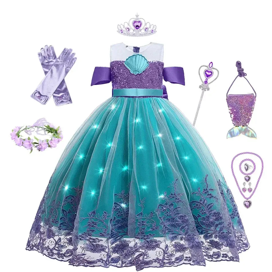 Girls' LED Mermaid Dress
