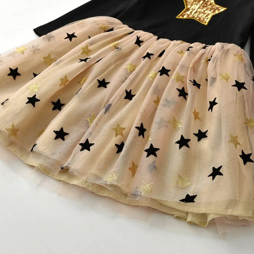 Girls' star princess dress