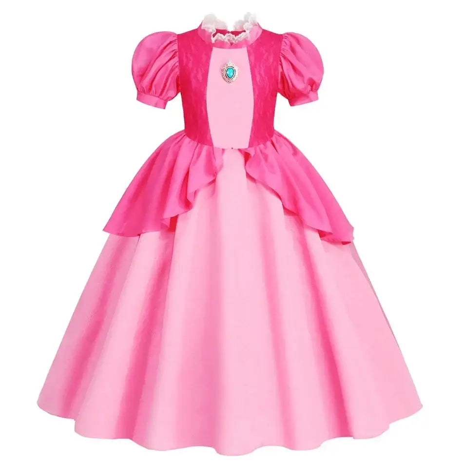 Princess Rosalina Peach Daisy Dress