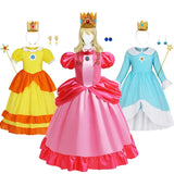 Princess Rosalina Peach Daisy Dress