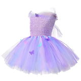 Purple Butterfly Princess Tutu Dress