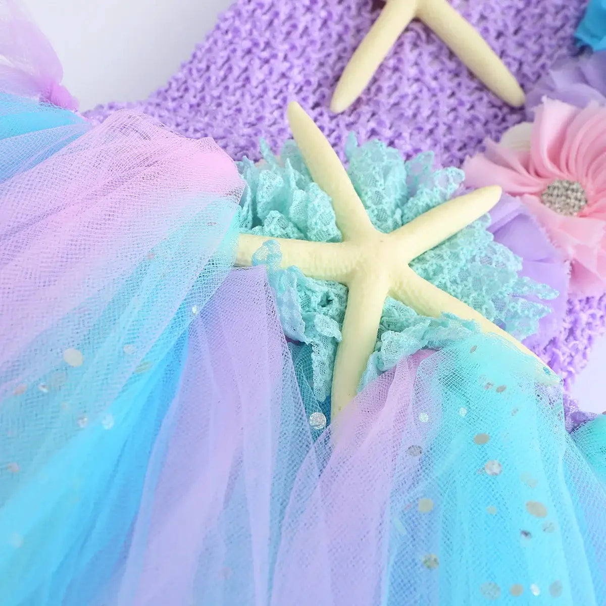 Ariel Pastel Mermaid Tutu Dress
