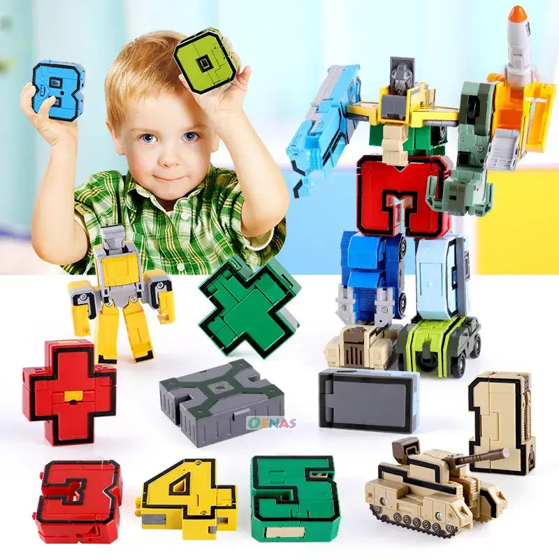 Robot Alfabeto Veicolo Trasformabile